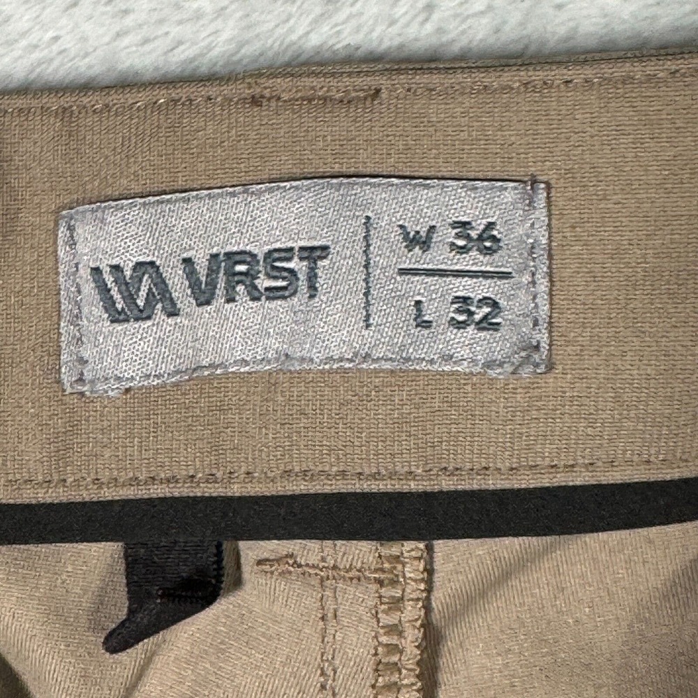 VRST Pants Mens 36x32 Tan Chino Performance Golf - Picture 8 of 9